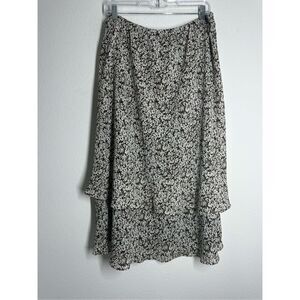 Vintage KSL Women’s Bohemian Chiffon Pull On Layered Skirt Lined Size 22W